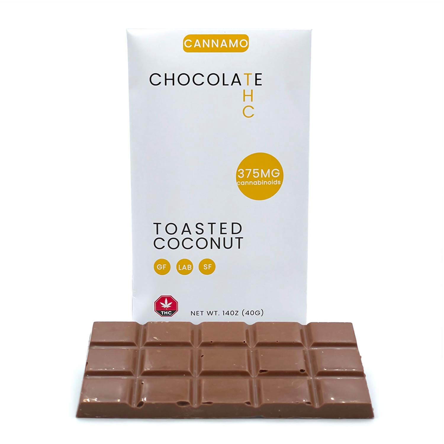 cannamocbdthc cannamo toasted coconut thc chocolate