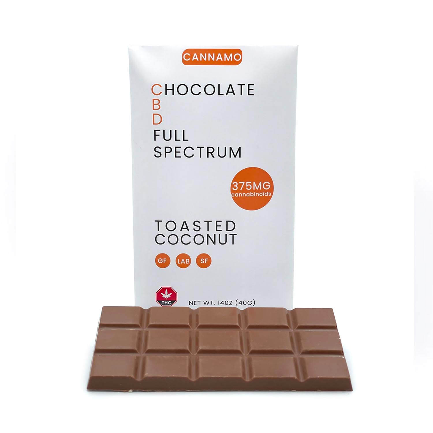 cannamofullspectrumfront CANNAMO CBD Full Spectrum milk Chocolate Bar