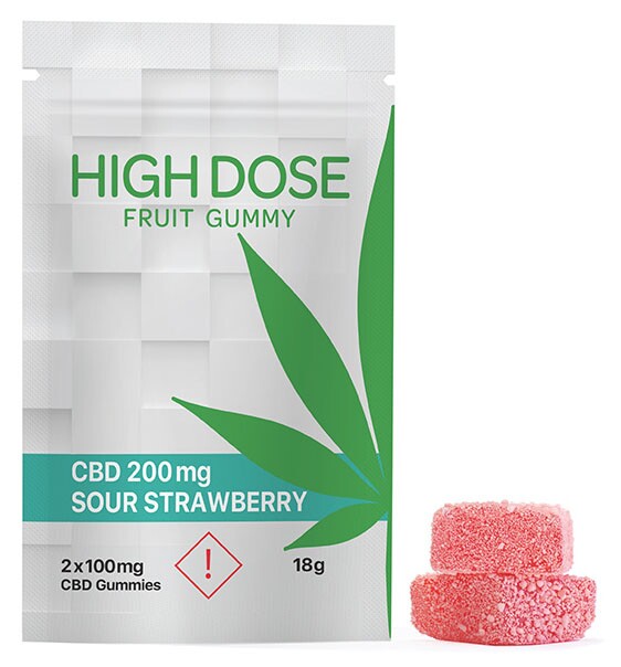HIGH DOSE strawberry cbd gummies
