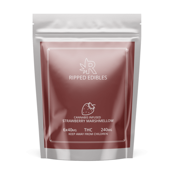 RIPPED EDIBLES - Strawberry Marshmellow (240mg THC)
