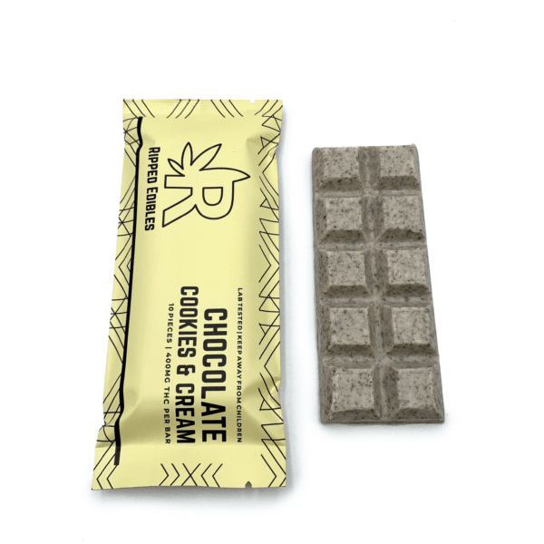 RIPPED EDIBLES - Cookies & Cream Chocolate Bar (400mg THC) - Image 4