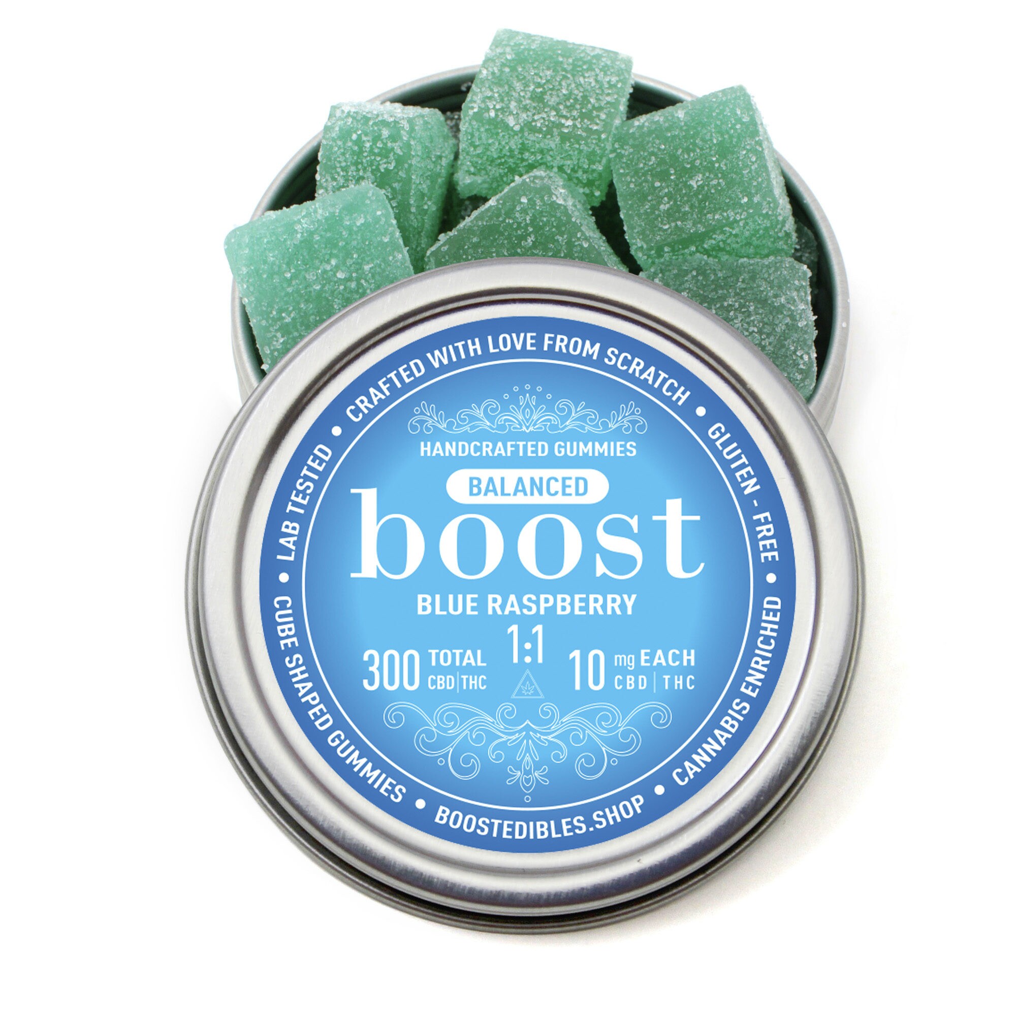 BOOST - 1:1 CBD/THC Gummy Cube Edibles