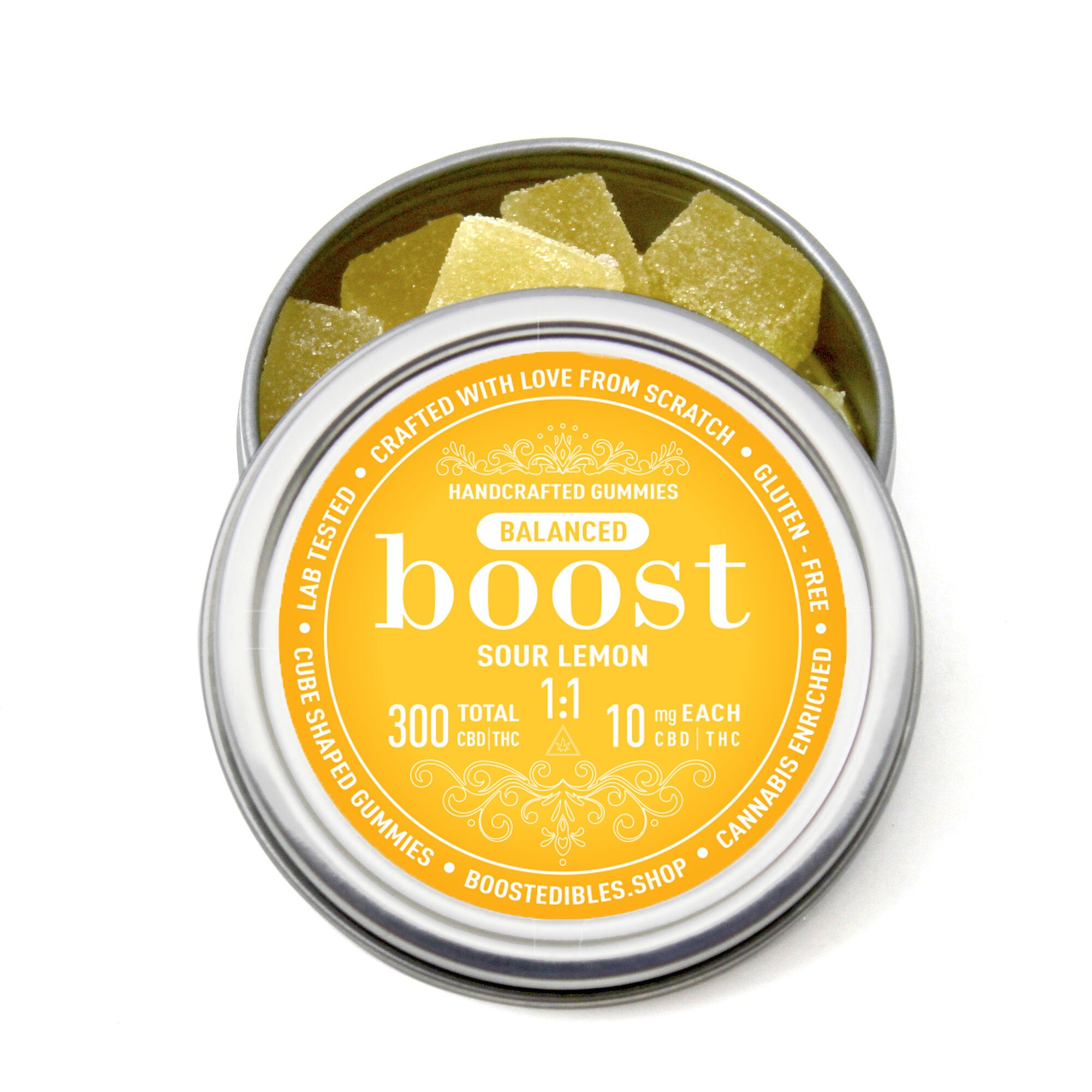 BOOST - 1:1 CBD/THC Gummy Cube Edibles - Image 2