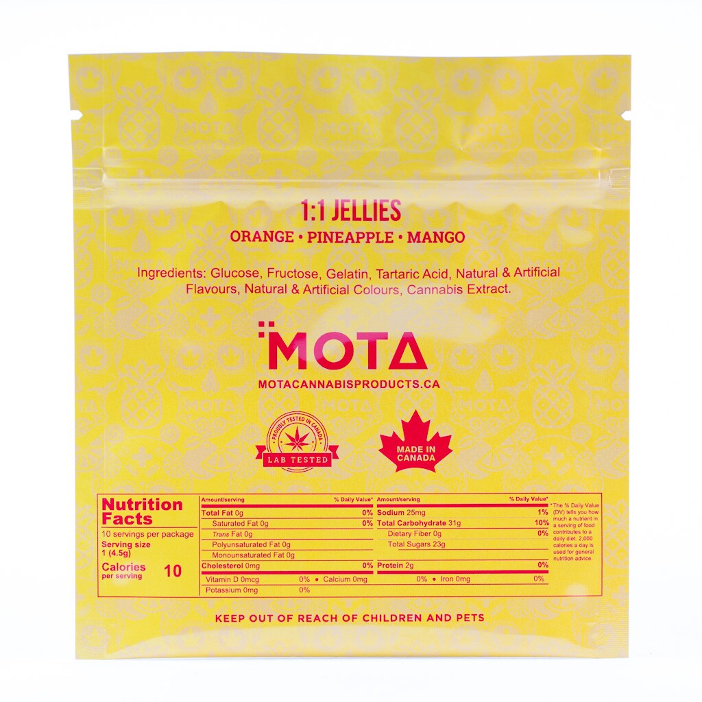 MOTA - 1:1 Tropical Jellies (200mg THC/CBD) - Image 2