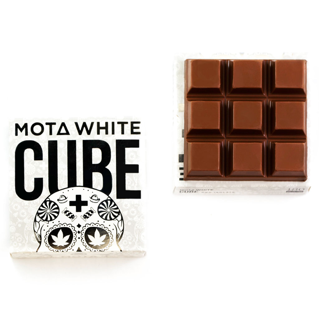 MOTA - White CBD Milk Chocolate Cube (180mg) - Image 2