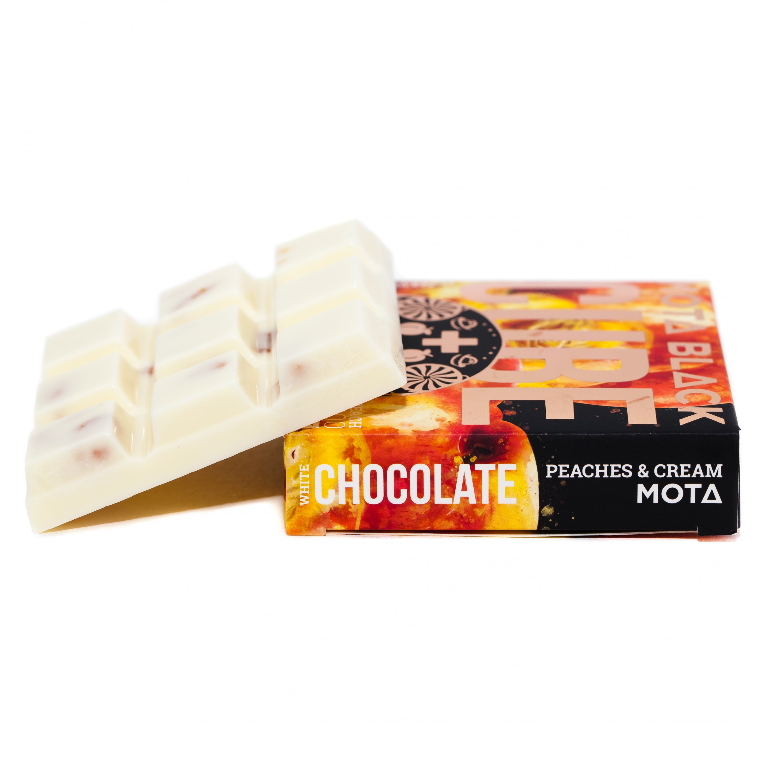 MOTA Peaches And Cream White Chocolate Cube