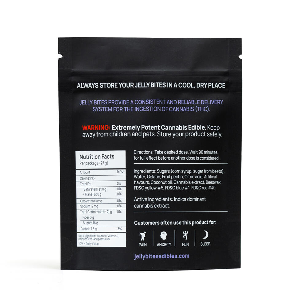 TWISTED EXTRACTS - Indica Extra Strength Jelly Bites (500mg) - Image 3