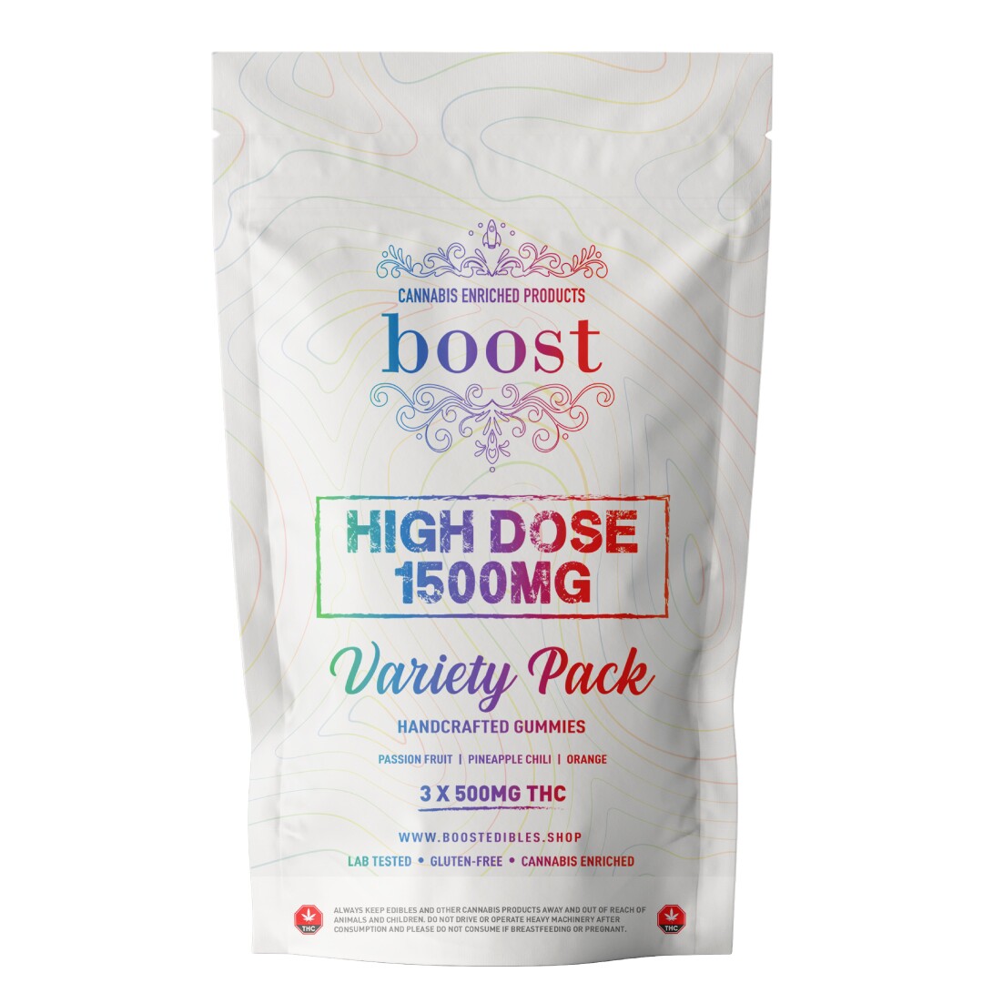 BOOST - High Dose Variety Pack THC Gummies(1500mg)