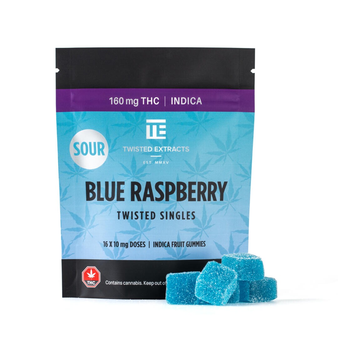 TWISTED EXTRACTS - Sour Blue Raspberry Singles (160mg)