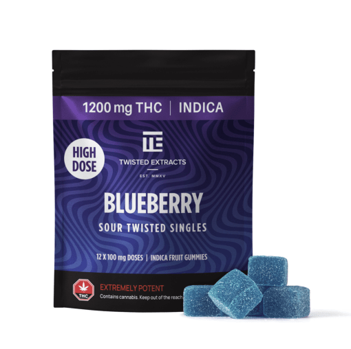 TWISTED EXTRACTS - Sour Blueberry Singles (1200mg)