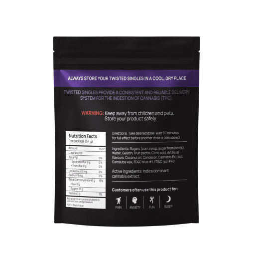 TWISTED EXTRACTS - Sour Blueberry Singles (1200mg) - Image 2