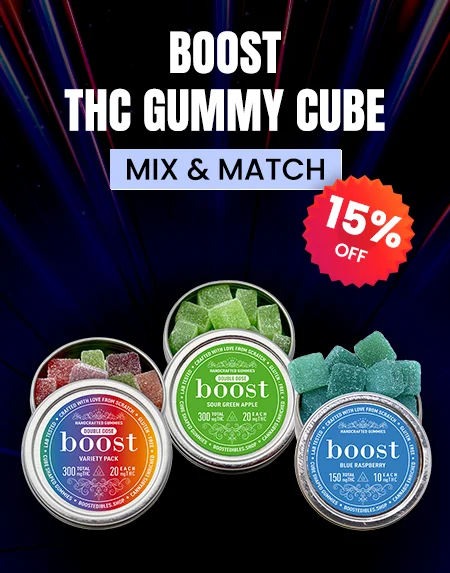 BOOST - THC Gummy Cube Mix & Match 6 or More