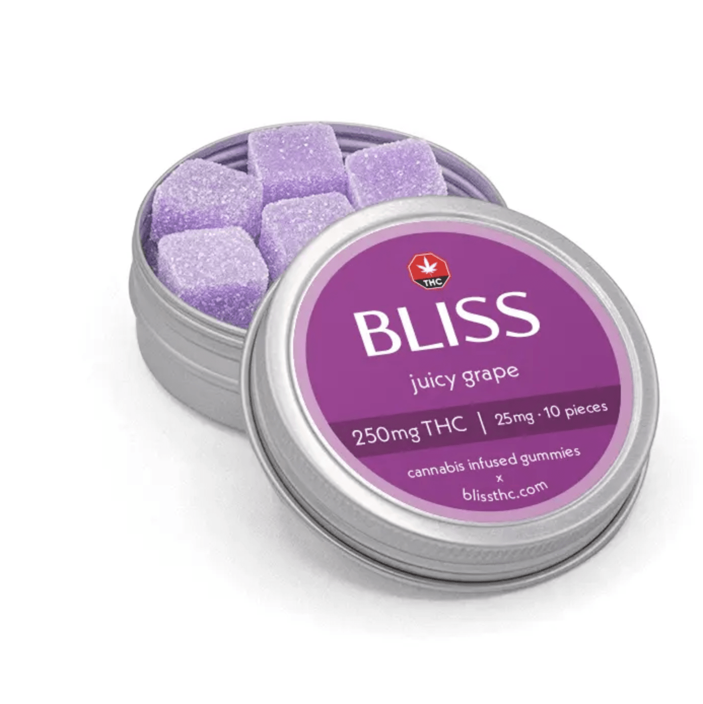 BLISS - Juicy Grape THC Gummies (250mg)