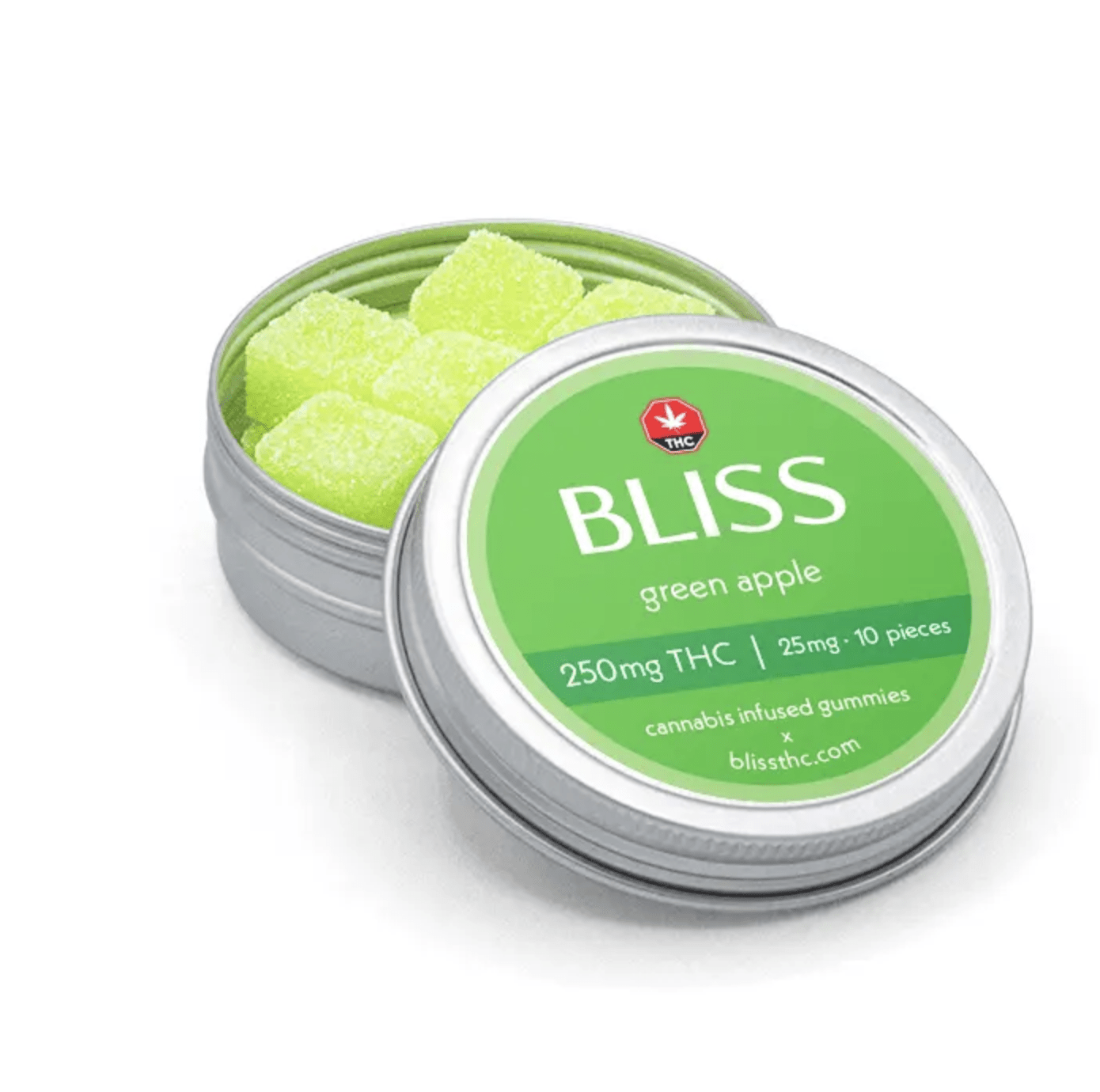 BLISS - Green Apple THC Gummies (250mg)