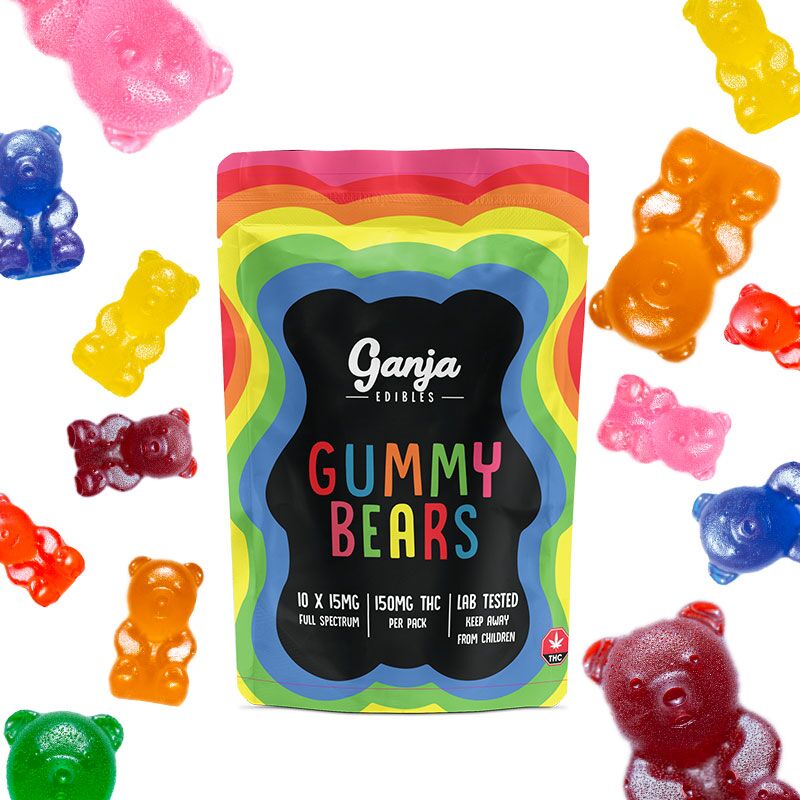 ganja-Bears-assorted-new-pkg GANJA EDIBLES THC Gummy Bears