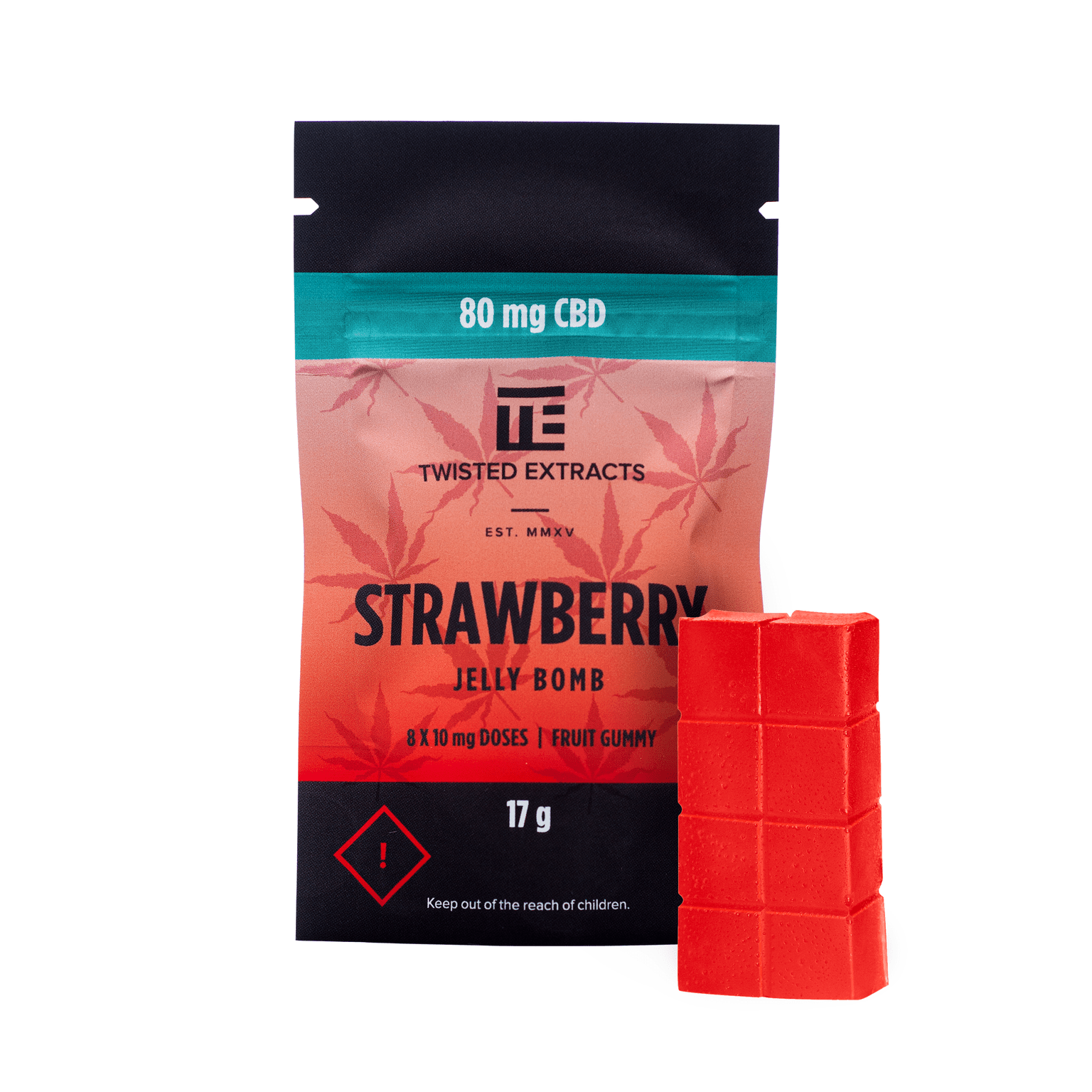 strawb Twisted Extracts CBD Jelly Bomb