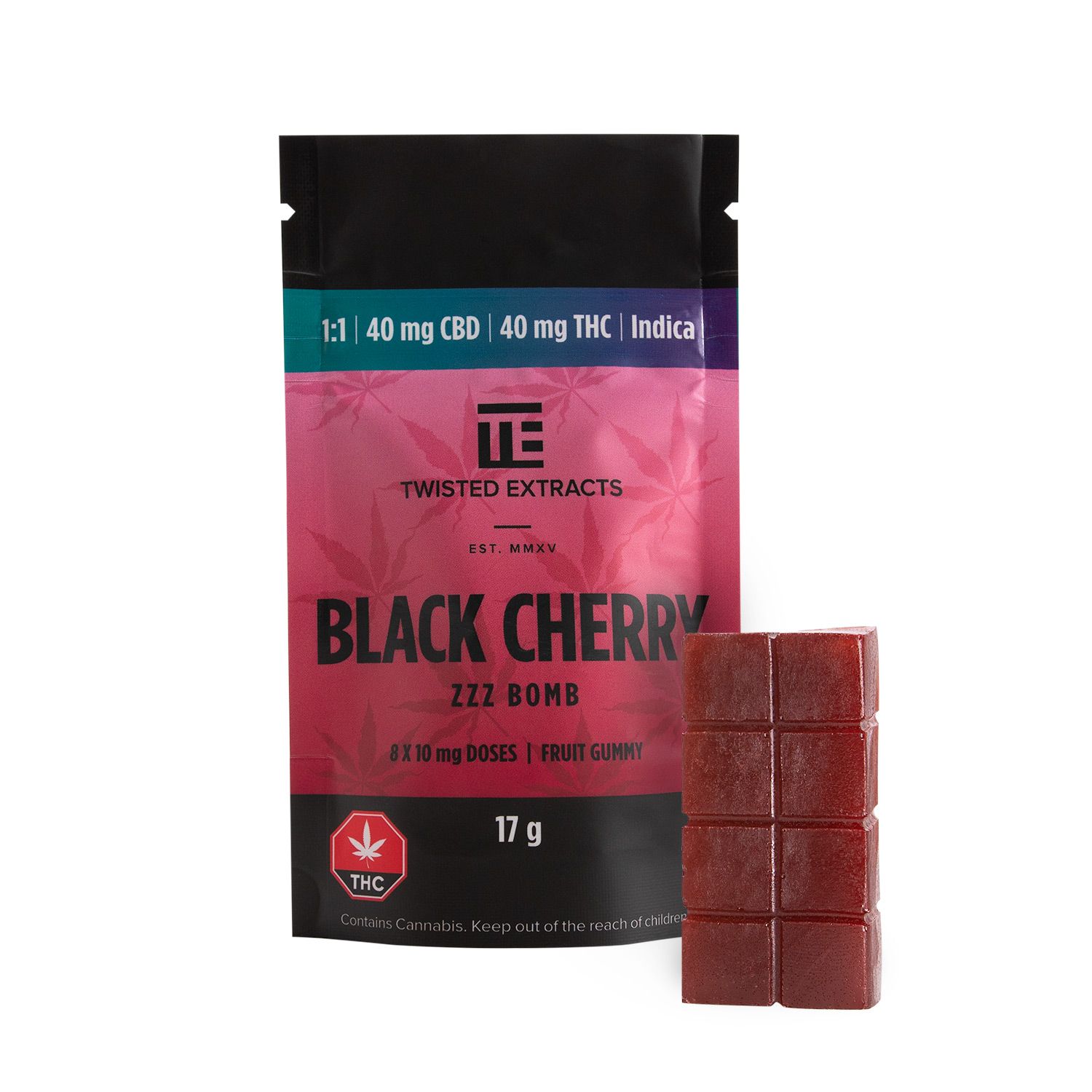 twisted extracts indica zzz bombs cbd thc