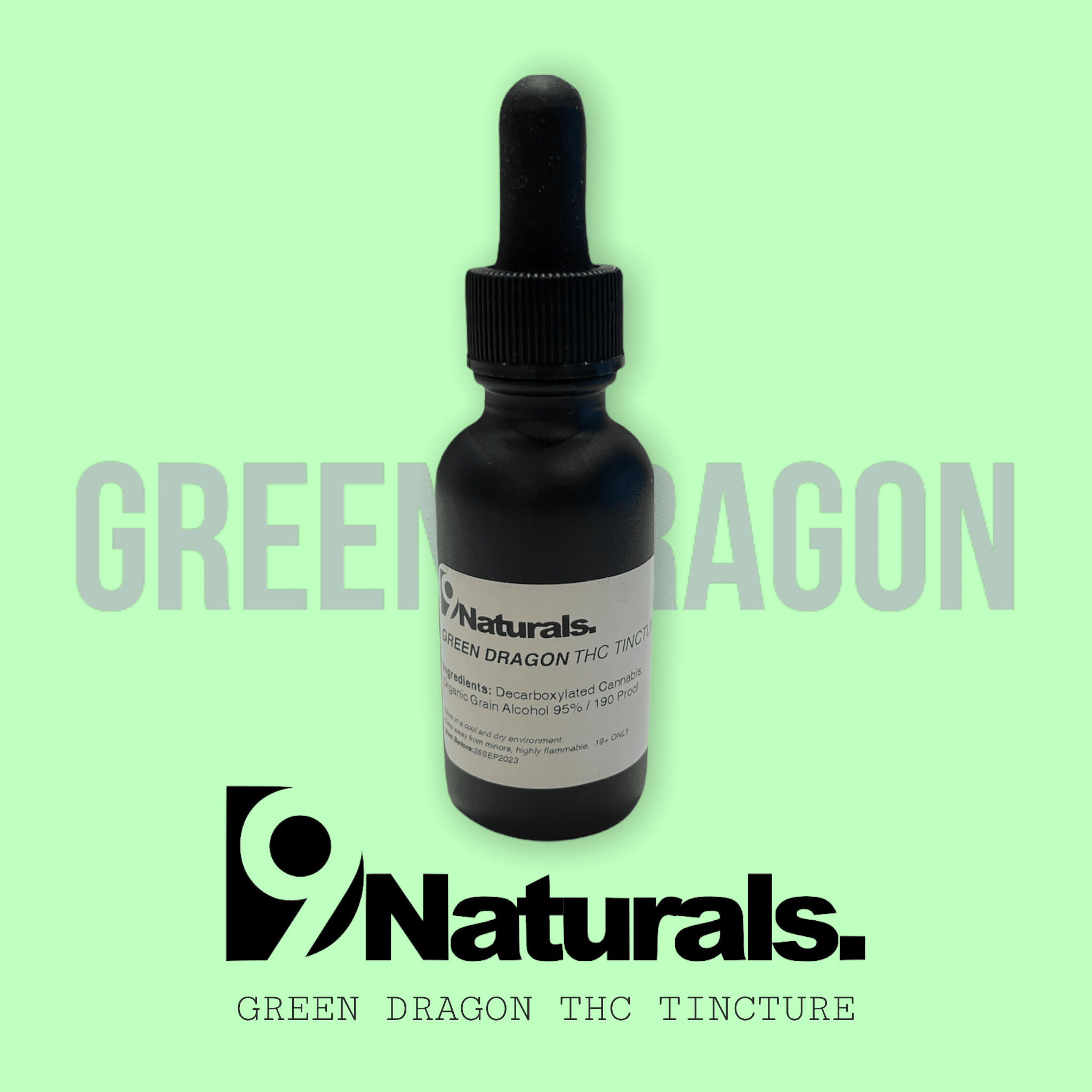D9NATURALS - Green Dragon Tincture (1000mg THC)