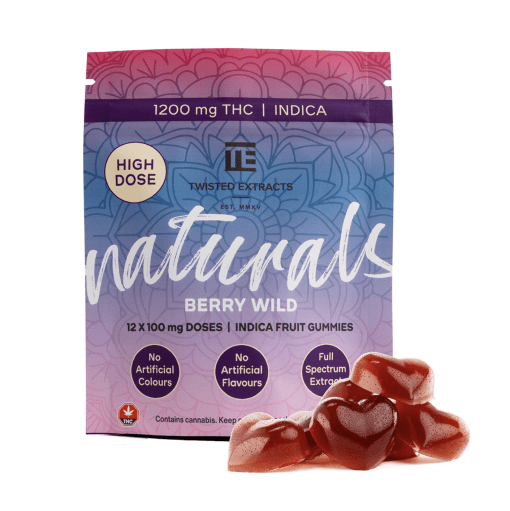 Twisted Naturals – Berry Wild THC Gummies (1200mg)