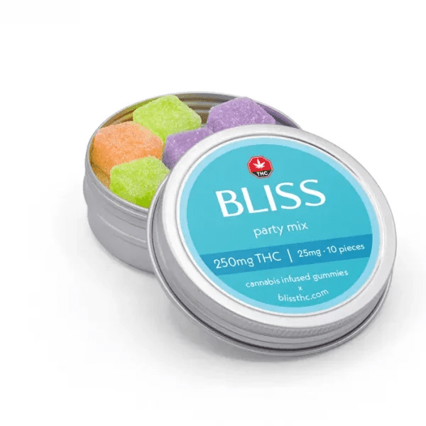 bliss party mix 250mg Bliss Party Mix THC Gummies 250mg