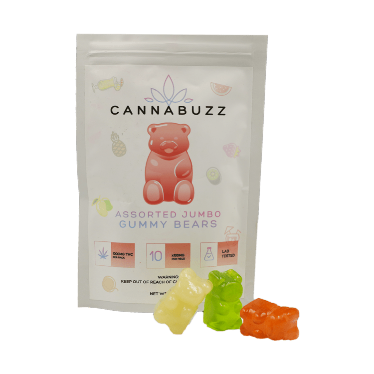 Jumbo THC Gummy Bears 1000mg THC