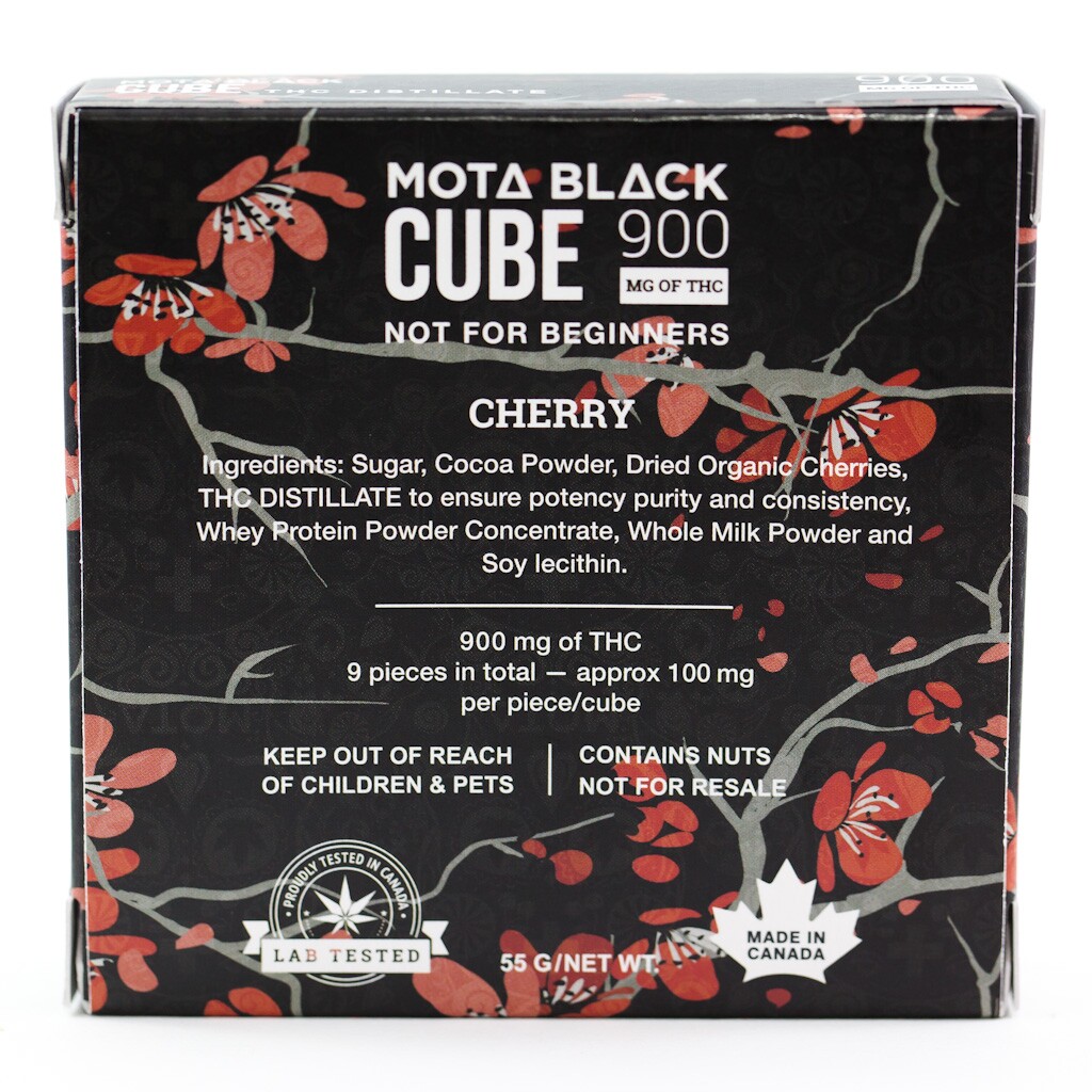 MOTA - Black THC Chocolate Cherry Cube (900mg) - Image 3
