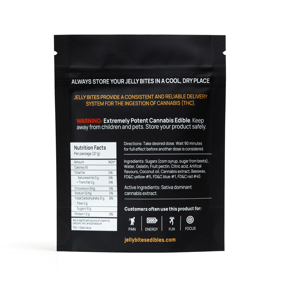 TWISTED EXTRACTS - Sativa Extra Strength Jelly Bites (500mg) - Image 2