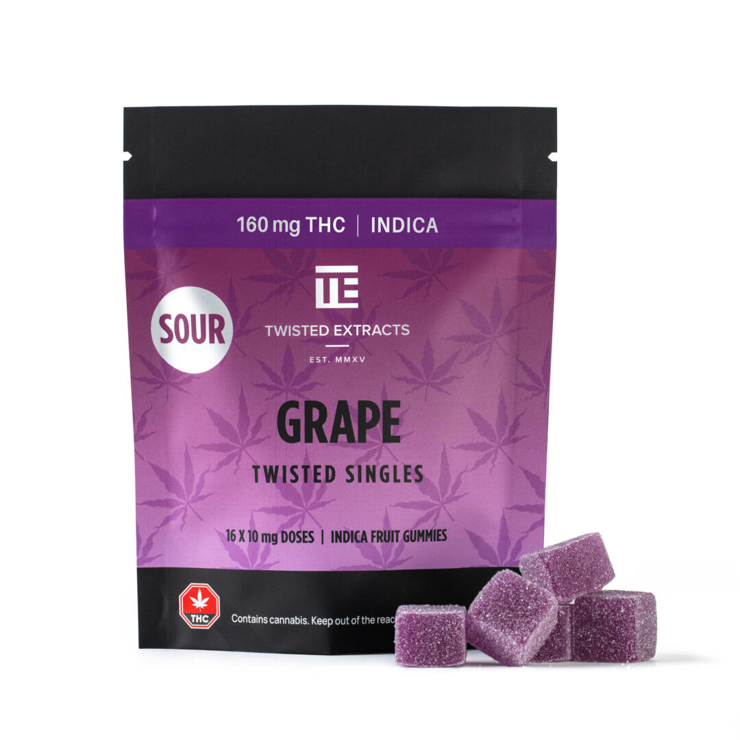 TWISTED EXTRACTS - Sour Grape Singles (160mg)