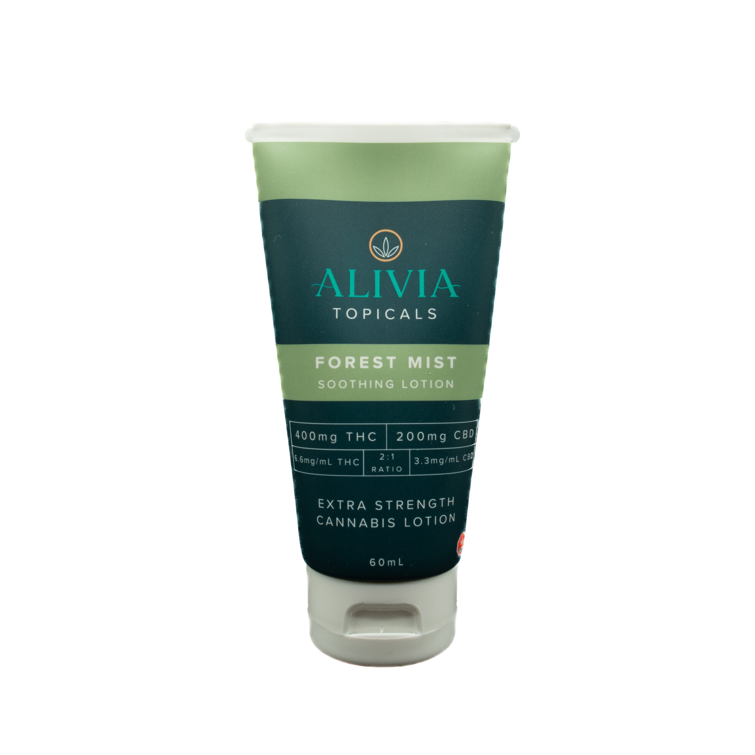 ALIVIA – Forest Mist Soothing Lotion (400mg THC + 200 mg CBD, 2oz)