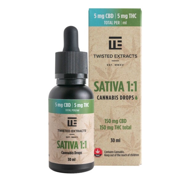 Sativa Oil Drops Tincture by Twisted Extracts