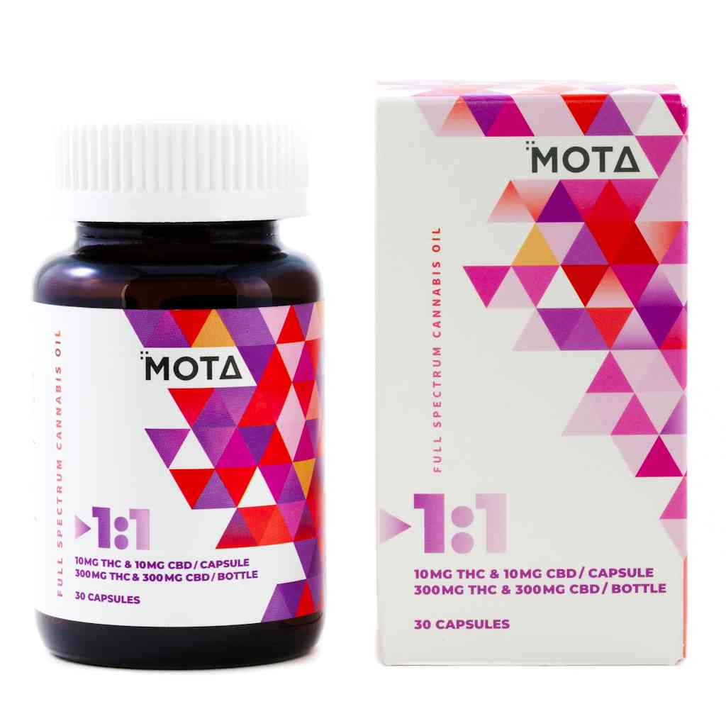 MOTA - 10mg 1:1 Capsules (600mg THC/CBD) - Image 2