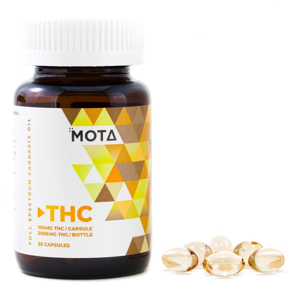 MOTA - 100mg THC Capsules (3000mg THC)
