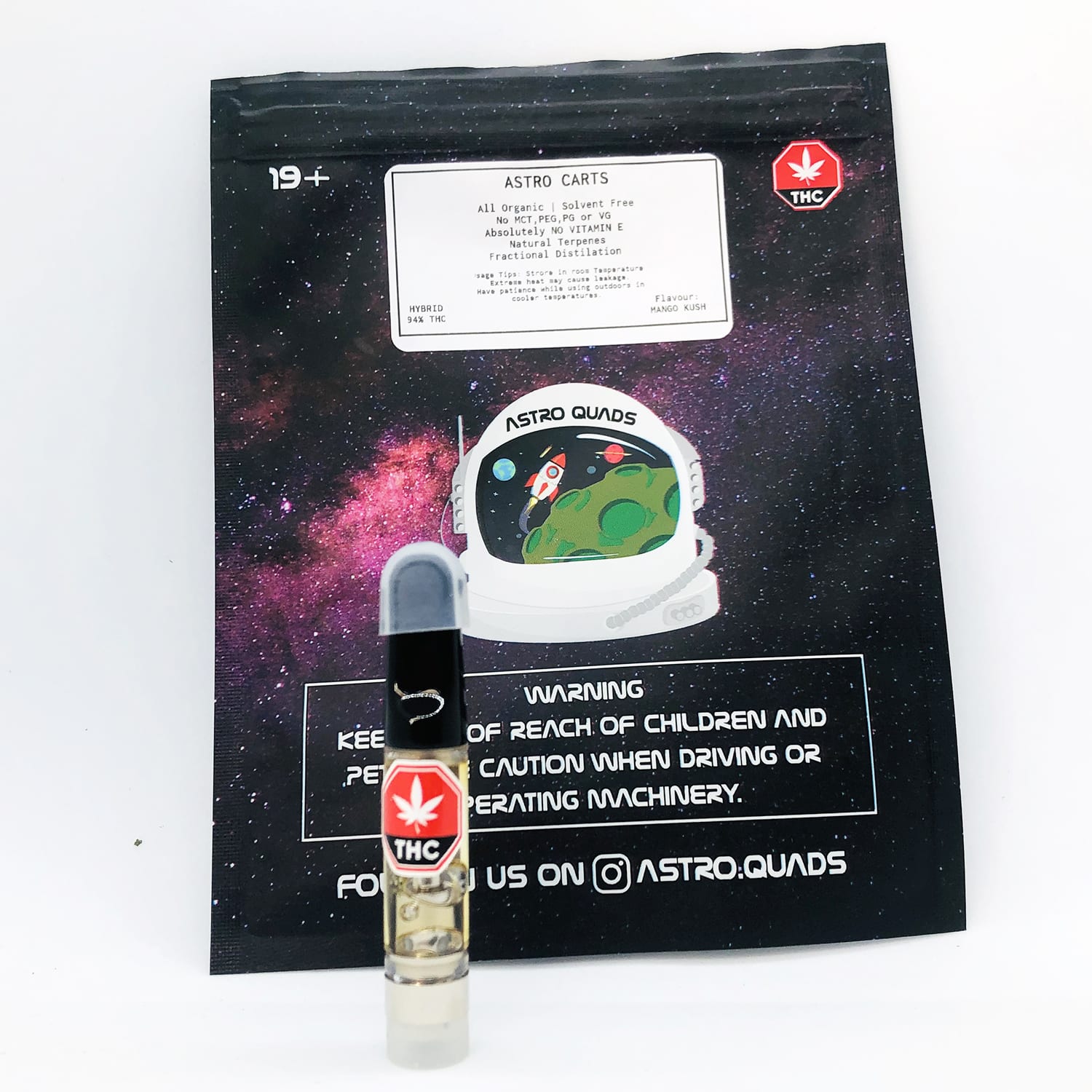 ASTRO QUADS - HTFSE Vape Pen Cartridge (1.1mL)
