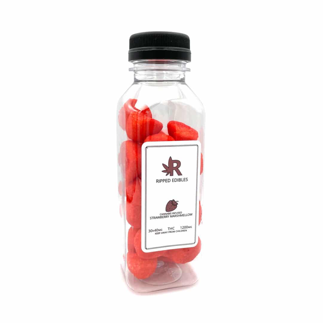 RIPPED EDIBLES - Bulk Strawberry Marshmallows (1200mg THC) - Image 2