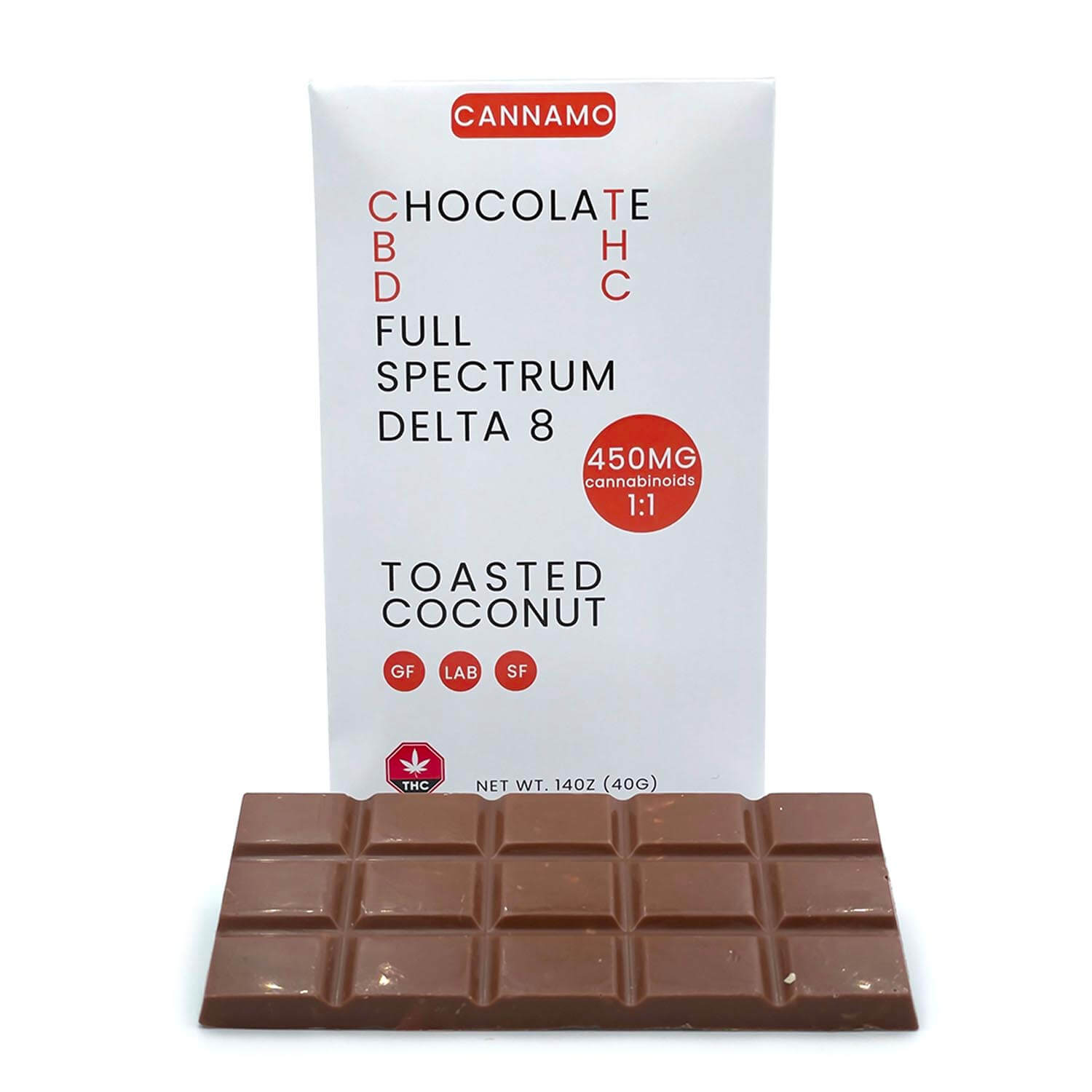 cannamo full spectrum toasted coconut choclate