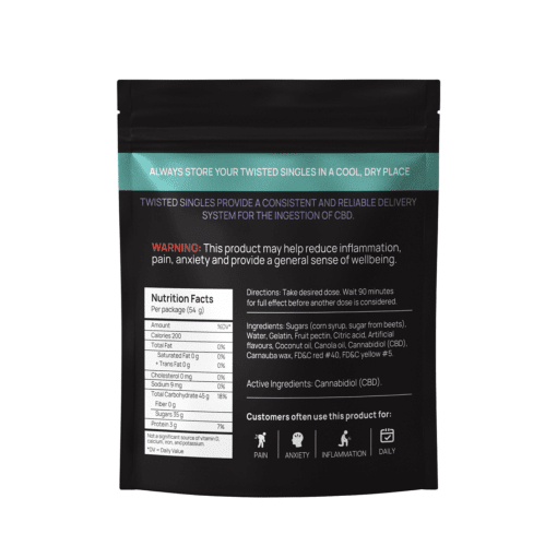 TWISTED EXTRACTS - Raspberry Lemonade Singles (1200mg CBD) - Image 2