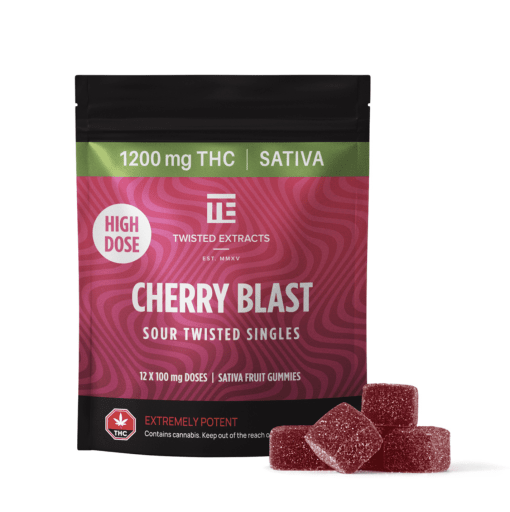 TWISTED EXTRACTS - Sour Cherry Blast Singles (1200mg)