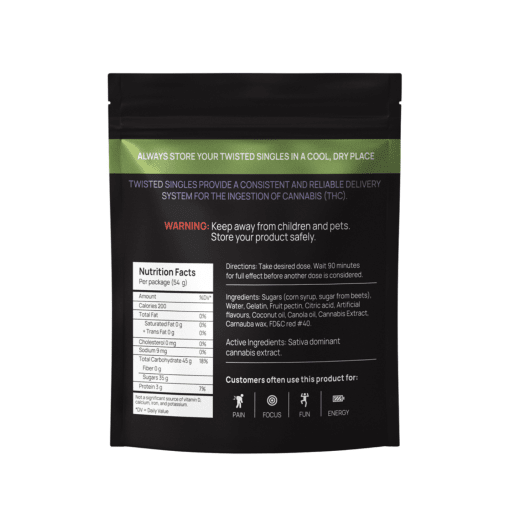 TWISTED EXTRACTS - Sour Cherry Blast Singles (1200mg) - Image 2